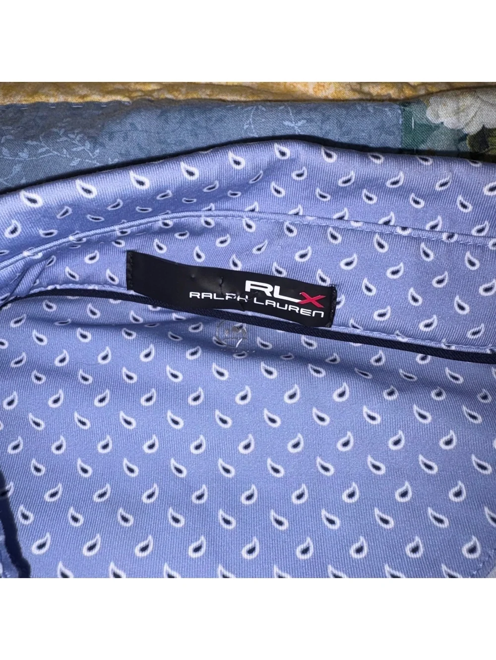 Ralph Lauren RLX $115 Men's L Light Blue Performance Golf Polo Summer Comfort